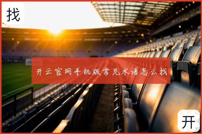 开云官网手机版常见术语怎么找